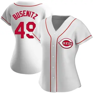 Alan Busenitz Cincinnati Reds Women's Replica Home Jersey - White