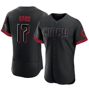 Chris Sabo Cincinnati Reds Authentic 2023 City Connect Jersey - Black