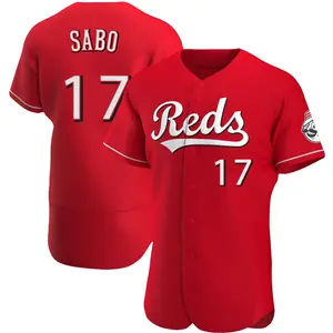 Chris Sabo Cincinnati Reds Authentic Alternate Jersey - Red