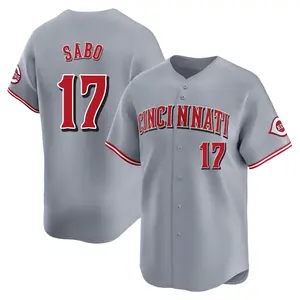 Chris Sabo Cincinnati Reds Limited Away Jersey - Gray