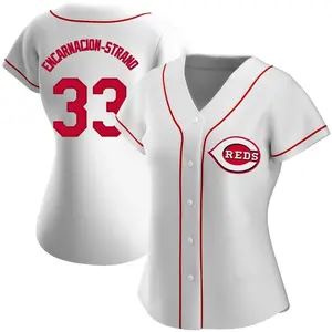 Christian Encarnacion-Strand Cincinnati Reds Women's Replica Home Jersey - White