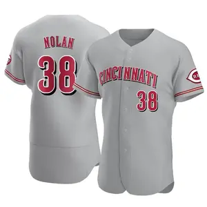 Gary Nolan Cincinnati Reds Authentic Road Jersey - Gray