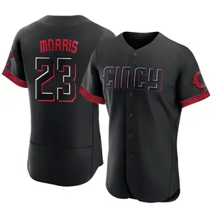 Hal Morris Cincinnati Reds Authentic 2023 City Connect Jersey - Black